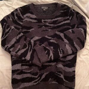 Barefoot Dreams Camo Animal Print Pullover Sweater